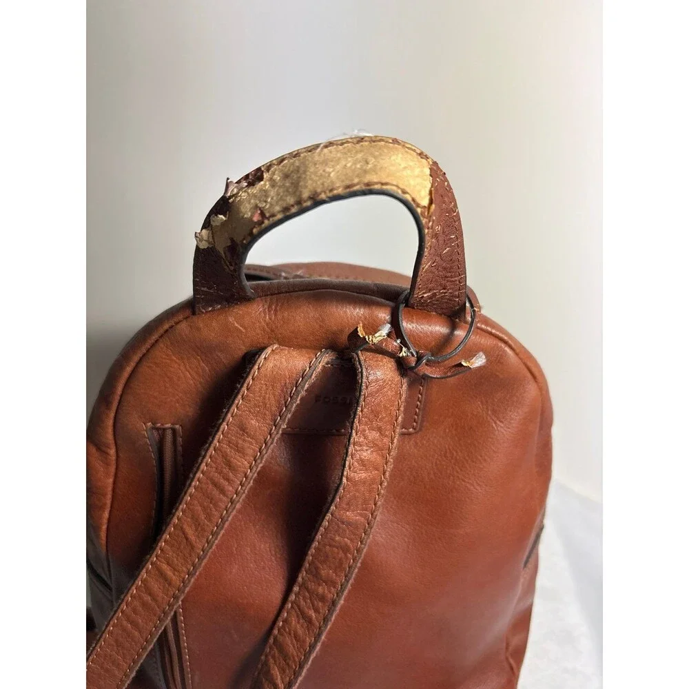 Fossil Backpack purse genuine cowhide leather